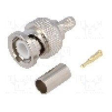 Conector BNC, 50Ω, tata, aurit, {{Producator}} -  Conector BNC, 50Ω, tata, aurit, {{Producator}} -