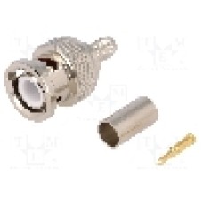 Conector BNC, 50Ω, tata, aurit, {{Producator}} -  Conector BNC, 50Ω, tata, aurit, {{Producator}} -