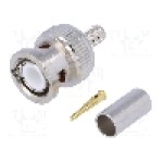 Conector BNC, 50Ω, tata, aurit, {{Producator}} -  Conector BNC, 50Ω, tata, aurit, {{Producator}} -