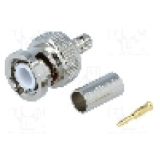Conector BNC, 50Ω, tata, aurit, {{Producator}} - 