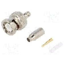 Conector BNC, 50Ω, tata, aurit, {{Producator}} - 