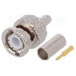 Conector BNC, 50Ω, tata, aurit, TELEGÄRTNER - J01000A1255Y Conector BNC, 50Ω, tata, aurit, TELEGÄRTNER - J01000A1255Y