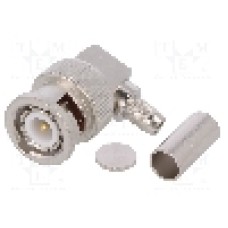 Conector BNC, 50Ω, tata, aurit, TELEGÄRTNER - J01000A1257 Conector BNC, 50Ω, tata, aurit, TELEGÄRTNER - J01000A1257