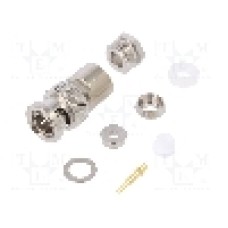 Conector BNC, 50Ω, tata, aurit, TELEGÄRTNER - J01000B0608 Conector BNC, 50Ω, tata, aurit, TELEGÄRTNER - J01000B0608