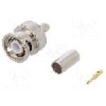 Conector BNC, 50Ω, tata, aurit, UNICON - 301-115-002 (BNC-50/2-RG58/W15.02) Conector BNC, 50Ω, tata, aurit, UNICON - 301-115-002 (BNC-50/2-RG58/W15.02)