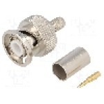 Conector BNC, 50Ω, tata, aurit, UNICON - 301-115-003 (BNC-50/2-H155/W15.03) Conector BNC, 50Ω, tata, aurit, UNICON - 301-115-003 (BNC-50/2-H155/W15.03)