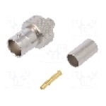 Conector BNC, 75Ω, mama, aurit, TELEGÄRTNER - J01003A1369 Conector BNC, 75Ω, mama, aurit, TELEGÄRTNER - J01003A1369