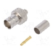 Conector BNC, 75Ω, mama, aurit, TELEGÄRTNER - J01003A1369