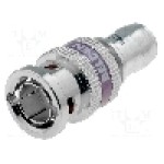 Conector BNC, 75Ω, tata, {{Placare contact}}, BELDEN - 1855ABHDL Conector BNC, 75Ω, tata, {{Placare contact}}, BELDEN - 1855ABHDL