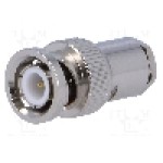 Conector BNC, 75Ω, tata, {{Placare contact}}, {{Producator}} -  Conector BNC, 75Ω, tata, {{Placare contact}}, {{Producator}} -
