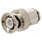 Conector BNC, 75Ω, tata, argintat, UNICON - 301-201-040 (BNC-75/2-RG59/W1.04) Conector BNC, 75Ω, tata, argintat, UNICON - 301-201-040 (BNC-75/2-RG59/W1.04)