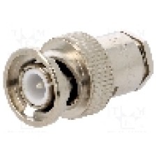 Conector BNC, 75Ω, tata, argintat, UNICON - 301-201-040 (BNC-75/2-RG59/W1.04)