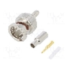 Conector BNC, 75Ω, tata, aurit, AMPHENOL - 112133
