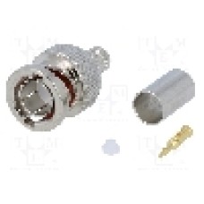 Conector BNC, 75Ω, tata, aurit, AMPHENOL - B1121A1-ND3G-3-75 Conector BNC, 75Ω, tata, aurit, AMPHENOL - B1121A1-ND3G-3-75