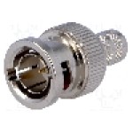 Conector BNC, 75Ω, tata, aurit, AMPHENOL - B1121A1-ND3G-8-75 Conector BNC, 75Ω, tata, aurit, AMPHENOL - B1121A1-ND3G-8-75