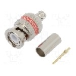 Conector BNC, 75Ω, tata, aurit, BELDEN - 1505ABHD3 Conector BNC, 75Ω, tata, aurit, BELDEN - 1505ABHD3