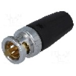 Conector BNC, 75Ω, tata, aurit, NEUTRIK - NBNC75BFG7 Conector BNC, 75Ω, tata, aurit, NEUTRIK - NBNC75BFG7
