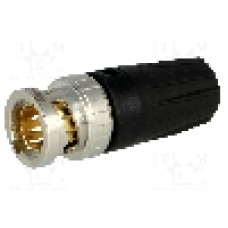 Conector BNC, 75Ω, tata, aurit, NEUTRIK - NBNC75BLP7
