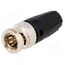 Conector BNC, 75Ω, tata, aurit, NEUTRIK - NBNC75BLP9