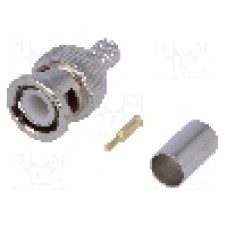 Conector BNC, 75Ω, tata, aurit, {{Producator}} - 