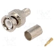 Conector BNC, 75Ω, tata, aurit, {{Producator}} -  Conector BNC, 75Ω, tata, aurit, {{Producator}} -