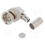 Conector BNC, 75Ω, tata, aurit, TELEGÄRTNER - J01002A1356 Conector BNC, 75Ω, tata, aurit, TELEGÄRTNER - J01002A1356