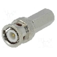 Conector BNC, {{Impedanţa de unda}}, tata, {{Placare contact}}, {{Producator}} - 