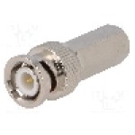 Conector BNC, {{Impedanţa de unda}}, tata, {{Placare contact}}, {{Producator}} -  Conector BNC, {{Impedanţa de unda}}, tata, {{Placare contact}}, {{Producator}} -