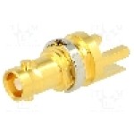 Conector Micro BNC, 75Ω, mama, aurit, AMPHENOL - 034-1018 Conector Micro BNC, 75Ω, mama, aurit, AMPHENOL - 034-1018