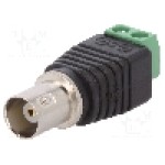 Conector {{Tip conector}}, {{Impedanţa de unda}}, {{Subtip conector}}, {{Placare contact}}, {{Producator}} - BNC-F-TB Conector {{Tip conector}}, {{Impedanţa de unda}}, {{Subtip conector}}, {{Placare contact}}, {{Producator}} - BNC-F-TB