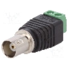 Conector {{Tip conector}}, {{Impedanţa de unda}}, {{Subtip conector}}, {{Placare contact}}, {{Producator}} - BNC-F-TB