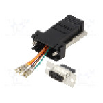 Adaptor D-Sub 9pin mama, RJ11 soclu, ENCITECH - 2112-0100-01