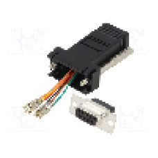 Adaptor D-Sub 9pin mama, RJ11 soclu, ENCITECH - 2112-0100-01