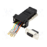 Adaptor D-Sub 9pin mama, RJ45 soclu, ENCITECH - 2112-0101-01