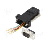 Adaptor D-Sub 9pin tata, RJ11 soclu, ENCITECH - 2112-0100-11