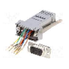 Adaptor D-Sub 9pin tata, RJ45 soclu, ENCITECH - 2112-0105-11