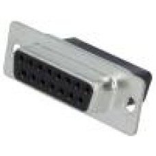 Conector D-Sub. 15, mama, 15, ADAM TECH - DA15-SR