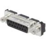 Conector D-Sub. 15, mama, 15, AMPHENOL - LD15S24A4GV00LF