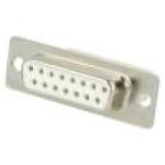 Conector D-Sub. 15, mama, 15, MH CONNECTORS - MHDBC15SS-NW
