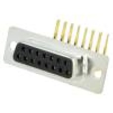 Conector D-Sub. 15, mama, 15, MH CONNECTORS - MHDD15F-T-B-MRBM