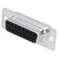 Conector D-Sub. 15, mama, 15, MH CONNECTORS - MHDM15SS
