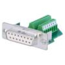 Conector D-Sub. 15, mama, 15, PHOENIX CONTACT - VS-15-BU-DSUB/16-MPT-0,5 1688094