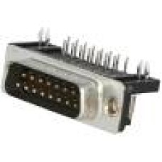 Conector D-Sub. 15, tata, 15, ADAM TECH - DA15-PL-24