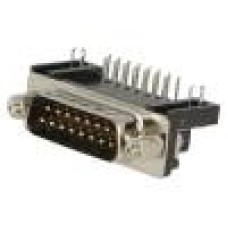 Conector D-Sub. 15, tata, 15, AMPHENOL - L717SDA15P1ACH4F