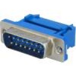Conector D-Sub. 15, tata, 15, CONNFLY - DS1036-15MPUSIP