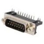 Conector D-Sub. 15, tata, 15, CONNFLY - DS1037-15MNAKT74
