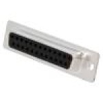 Conector D-Sub. 25, mama, 25, MH CONNECTORS - MHDD25-F-T-B-S