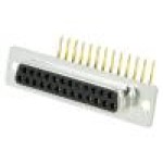 Conector D-Sub. 25, mama, 25, MH CONNECTORS - MHDD25F-T-B-MRBM