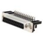 Conector D-Sub. 25, mama, 25, MH CONNECTORS - MHDD25F-T-B-SRBM
