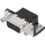Conector D-Sub. 9, mama, 9, AMPHENOL - LD09S13A4GV00LF
